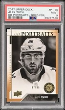 2017 UPPER DECK UD PORTRAITS GOLD FOIL #P-66 ALEX TUCH 87/99 PSA 9