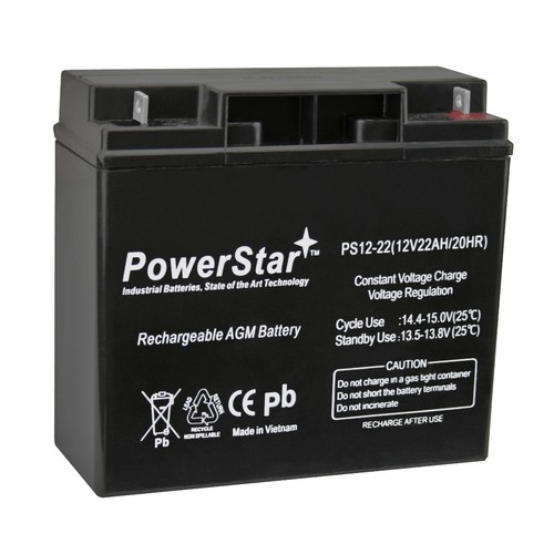 12V 22AH 6FM22 6-FM-22 Sealed Lead Acid Rechargeable Deep Cycle Battery ...