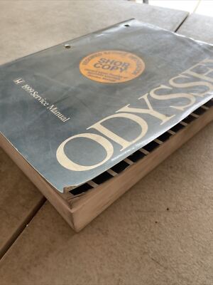 HONDA ODYSSEY サービスマニュアル 1999年 1999 Honda Odyssey Factory Service Repair Manual | eBay