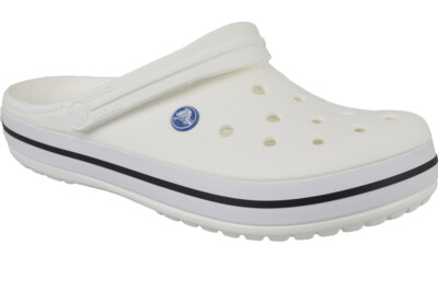 Badelatschen Herren, Crocs Crocband, Weiß