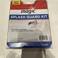 Magic Splash Guard Kit White 2-Pack Shower Bath