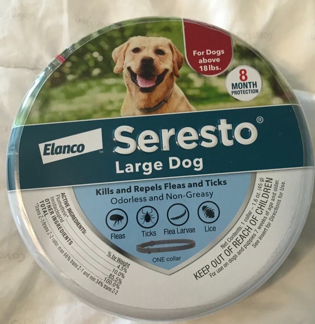 Seresto Flea & Tick 8 Month Collar for Large Dogs over 18 lbs eBay