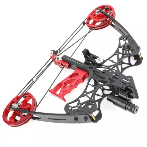45lbs Mini Compound 18" Bogen Dual-Use Stahlkugelpfeile Bogenschießen Angeln Jagd - Bild 10 von 18