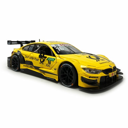 1:24 BMW M4 DTM Racing Car Model Car Diecast Toy Cars Toys for Kids Boys Yellow - Picture 1 of 15