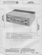 1957 NEWCOMB CO-1020 TUBE AMPLIFIER AMP SERVICE MANUAL PHOTOFACT SCHEMATIC FIX