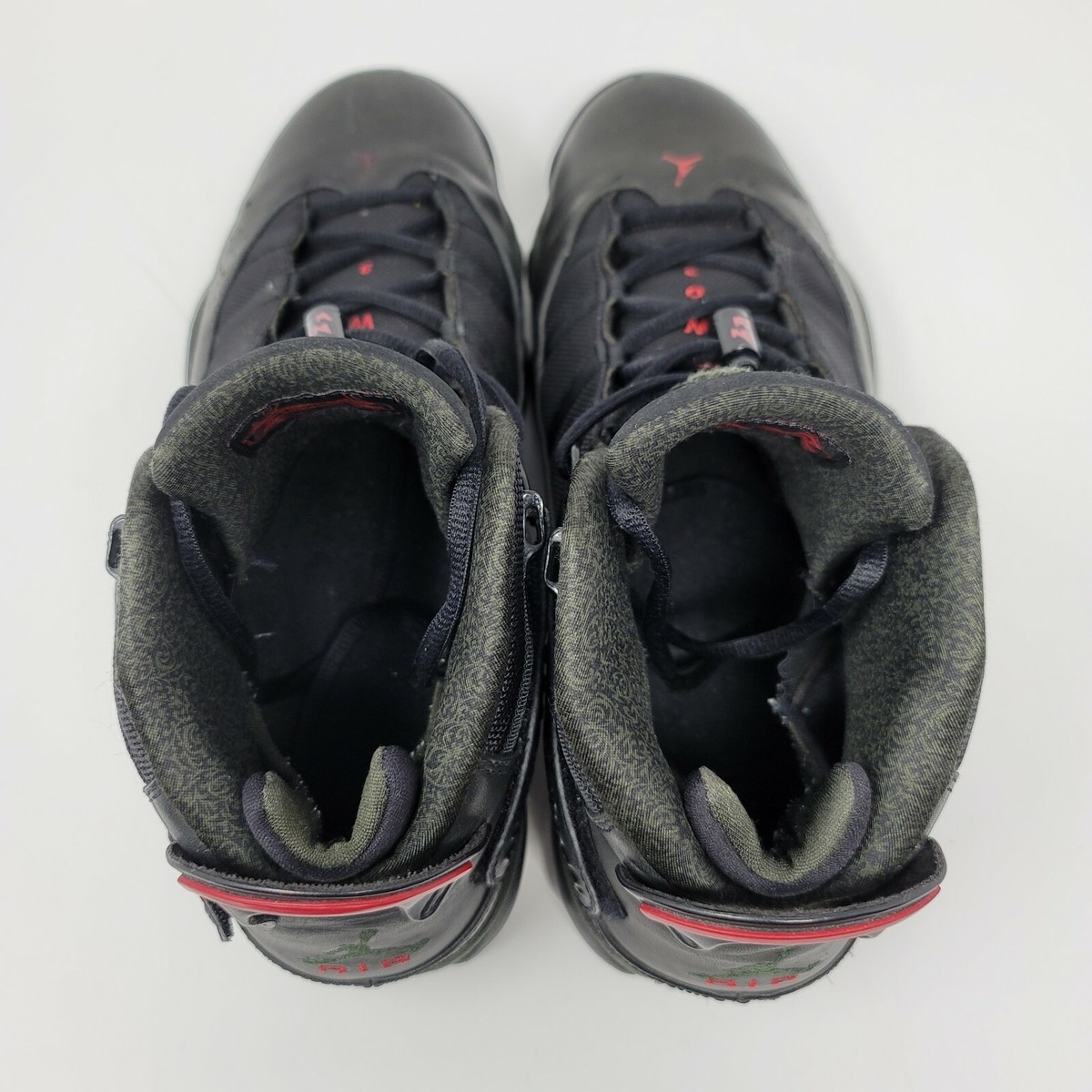 Nike Air Jordan 6 Rings LS Black Dark Army Red Sneakers Shoes Sz 12 Nike Air Jordan 6 Rings LS Black Dark Army Red 2008 332157  main image 4