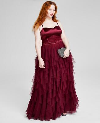 City Studios Trendy Plus Size Corset-Bodice Prom Gown Dress 5892QM2PD1 18W  | eBay