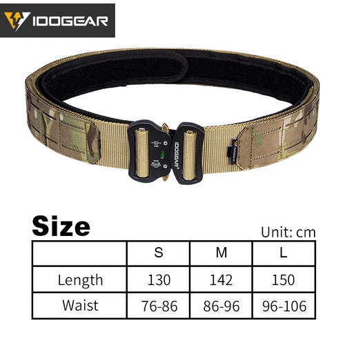 IDOGEAR 2" Taktischer Gürtel Schnellspanner Metallschnalle Laser MOLLE Herren Gürtel tarnfarben - Bild 12 von 21