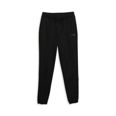 PUMA Chino Drawstring Pants Mens Black Casual Athletic