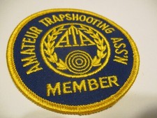 ATA AMATEUR TRAPSHOOTING ASSN MEMBER 3 1/4'' ORIGINAL PATCH