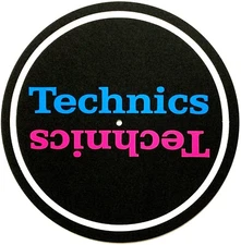 Technics Blue Pink Mirror Turntable Slipmat 12-inch Vinyl Record DJ Pro Slip Mat