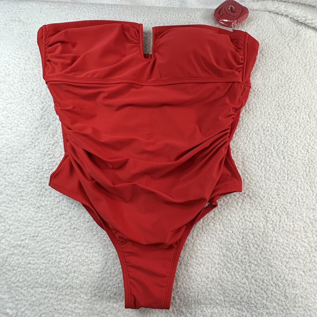 Kona Sol Women's Strapless Adjustable Strap One Piece Swimsuit