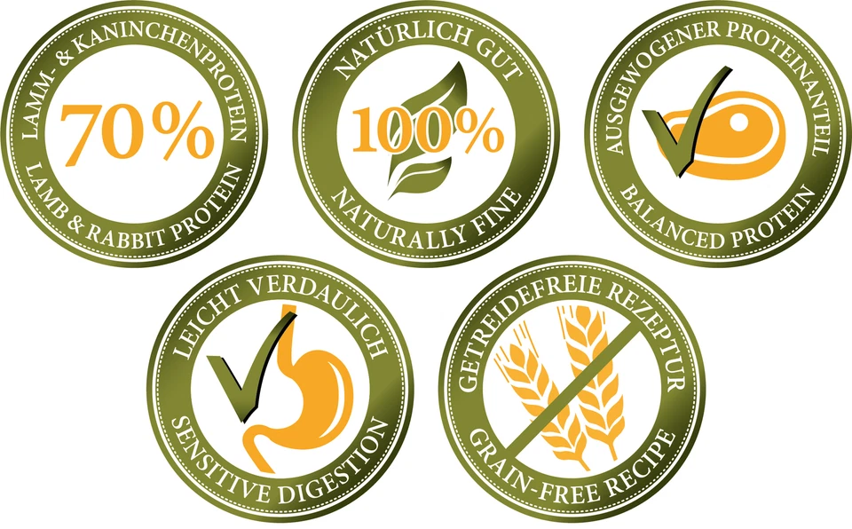 (4,93 EUR/kg) HEIDE-SCHMAUS - Weidelamm & Wildkaninchenfleisch - getreidefrei - Bild 4 von 4