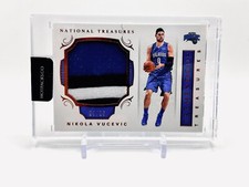 2018-19 National Treasures Nikola Vucevic GU Jersey patch 23/25 TTR-1