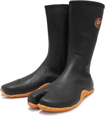 Rikio GT-01 Waterproof Rubber Tabi Boots with Zipper Split Toe