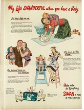 1945 Swan Soap life is swanderful when you ha...