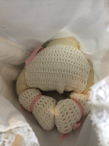 BAMBOLA BAMBINO VINTAGE PORCELLANA VITTORIANA dipinta a mano testa braccia corpo morbido - Foto 6 di 10