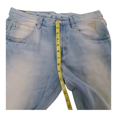 90s PEPE Jeans Men's 34 X 34" Whitewashed Light Blue Denim Jeans Y2K London - Picture 16 of 18
