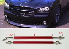 Red 8" Adjustable Rod Support for Chevy Bumper Lip Diffuser Spoiler splitters