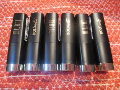 6 Milani BOLD Matte Color Statement Lipstick 3 Shades I AM... Assorted 6 Piece
