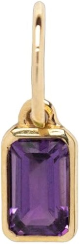 NATURAL AMETHYST GEMSTONE FEBRUARY BIRTHSTONE 925 STERLING SILVER WOMEN PENDANT - Picture 1 of 4
