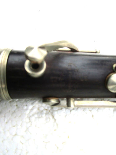 ANTIKE BUFFETKLARINETTE, 1902 -1903, SERIE # T450, LEDERETUI, BRAUCHT ARBEIT - Bild 4 von 14