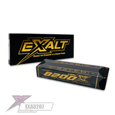 Team Exalt EXA3207 X-Rated 2S 135C Stick Hardcase 2s Lipo Battery 7.4V 8200mAh w