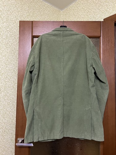 FACONNABLE TAILORED IN ITALY RARE VINTAGE MENS CORDUROY GREEN BLAZER JACKET 58 - Picture 5 of 9