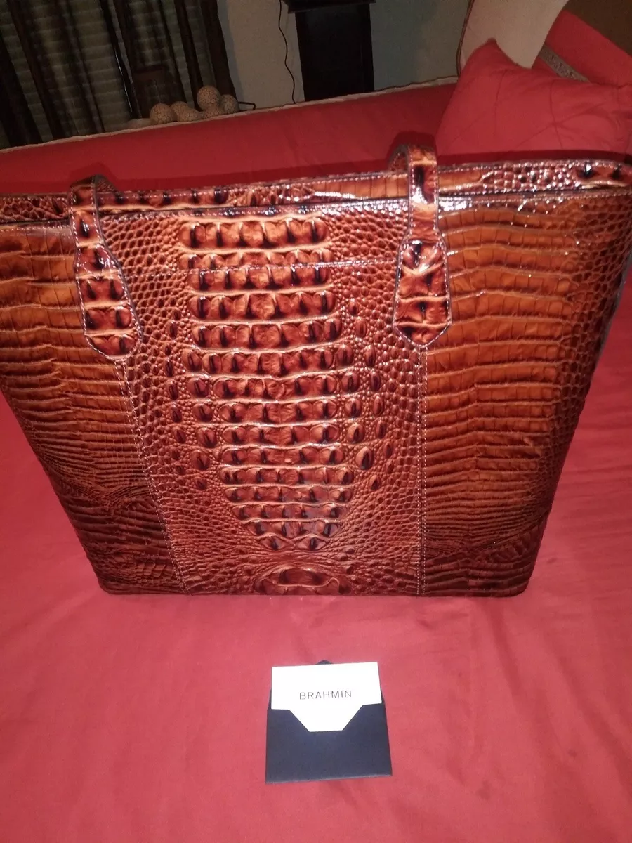 Brahmin Large Duxbury Satchel - Pecan Melbourne