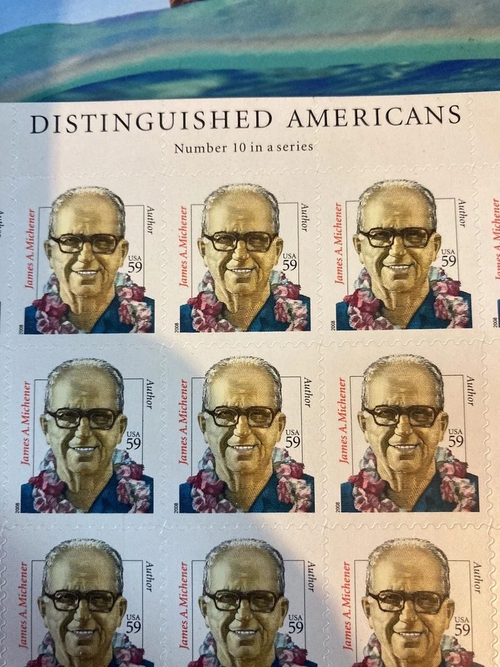 Stamps 2008USA  Qty 40 59c  James Michener - Distinguished Americans  Mint - Image 3 of 3