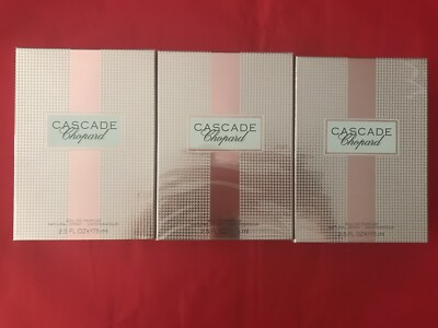 Set Of 3 Chopard Cascade Edp 75ml 2.5 Fl Oz New Sealed Discontinued