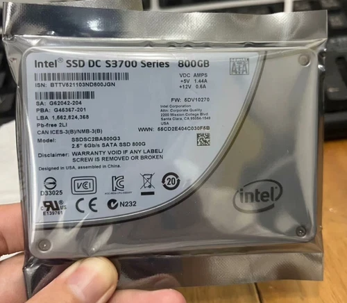 800GB Intel S3700 SSD 6Gbps SATA Enterprise Solid State Drive SSDSC2BA800G3