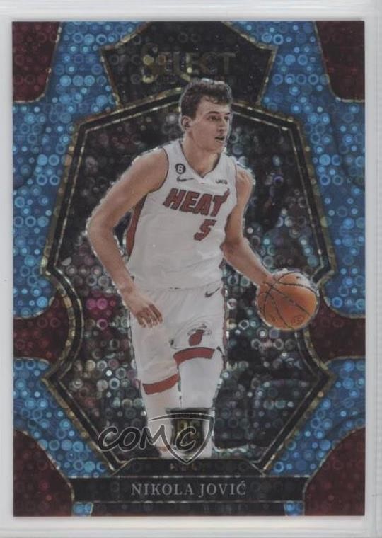 2022 Panini Select Light Blue Disco Prizm 53/99 Nikola Jovic #170 Rookie RC 0z0v