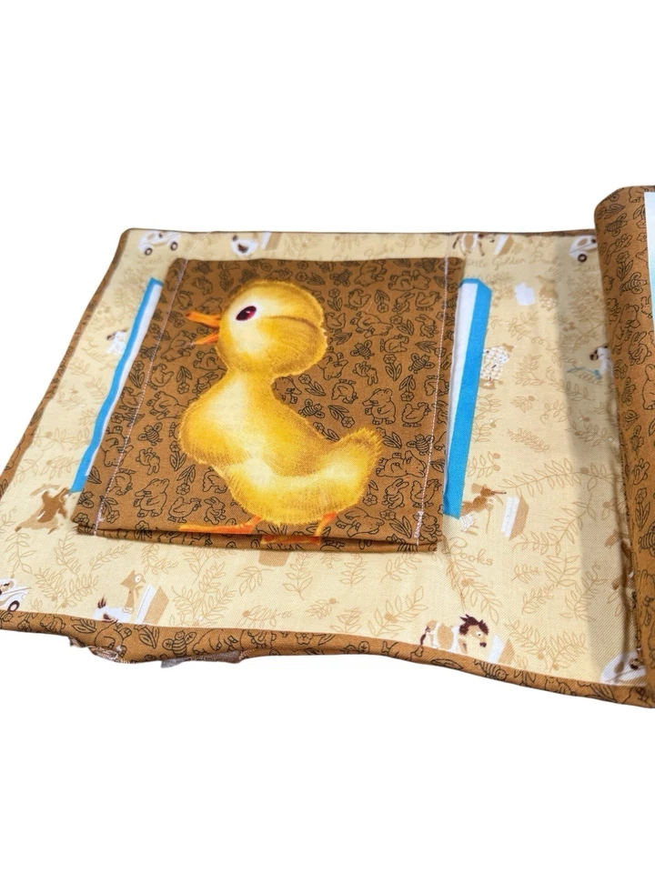 Little Golden Books Cloth The Fuzzy Duckling Cut and Sew Completed Needs Repair - Image 3 of 4