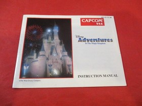 Disney Adventures in the Magic Kingdom Nintendo NES Instruction Manual + Insert