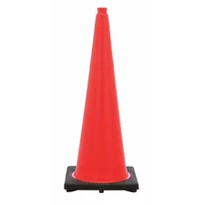 Manufacturer Varies Traffic Cone, PVC, Non-Reflective, 36 in Height, 10 lb,