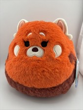 Disney Squishmallows FuzzAMallows Red Panda Mei 8” Plush-Turning Red-New