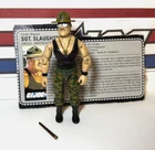GI Joe Sgt. Slaughter v2 1986 *100% COMPLETE w/Card, Near Mint!* Triple T VTG