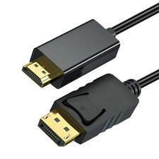 4K DP to HDMI Cable, .8M DP to HDMI Adapter 30Hz Uni-Directional DP to HDMI Cabl
