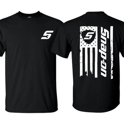 Snap-On American Flag T-Shirt ? USA Flag, Perfect for Garage Enthusiasts