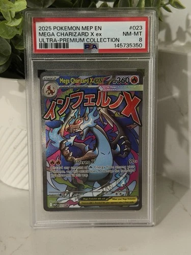 Pokémon TCG Mega Charizard X Ex Promo 023 PSA 8 NM-MT