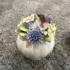 Lot of 5 Vintage English Bone China Rose Flower Staffordshire Royal Doulton — photo 2