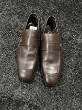 Gucci Men's Loafer Shoes brown leather, size 8