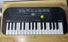Casio SA-46 Portable 32-Key Electronic Keyboard Tested Works No Charger