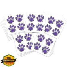 Sports Spirit Temporary Tattoos 100 Mini Team School Paw Print Skin Safe