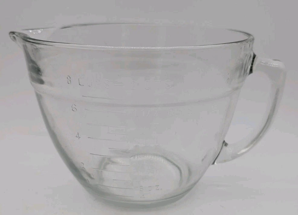 The Pampered Chef 2 Quart 8 Cup Glass Measuring Mixing Batter Bowl W/Lid
Opens in a new window or ta
