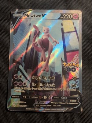 Mewtwo V (Alternate Full Art) 072/078 Pokémon GO Holo