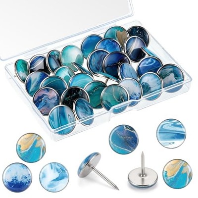 30 Pcs Ocean Push Pins for Bulletin Board, Thumb Tacks for Wall Desk