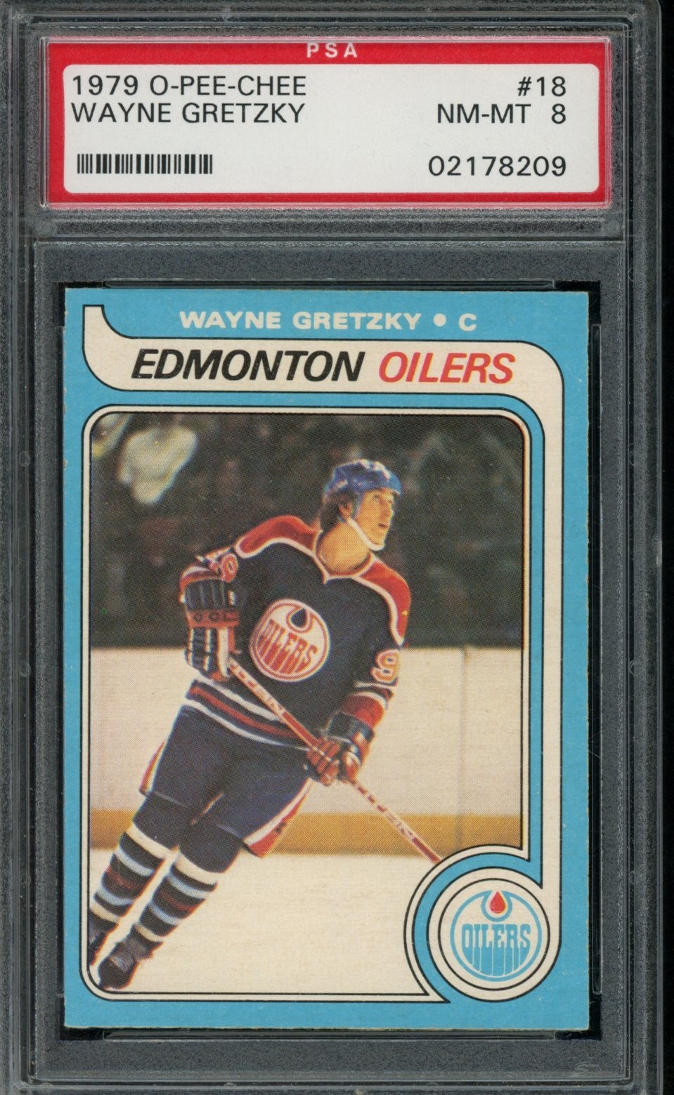 1979 O-Pee-Chee #18 Wayne Gretzky Rookie PSA 8 NM-MT