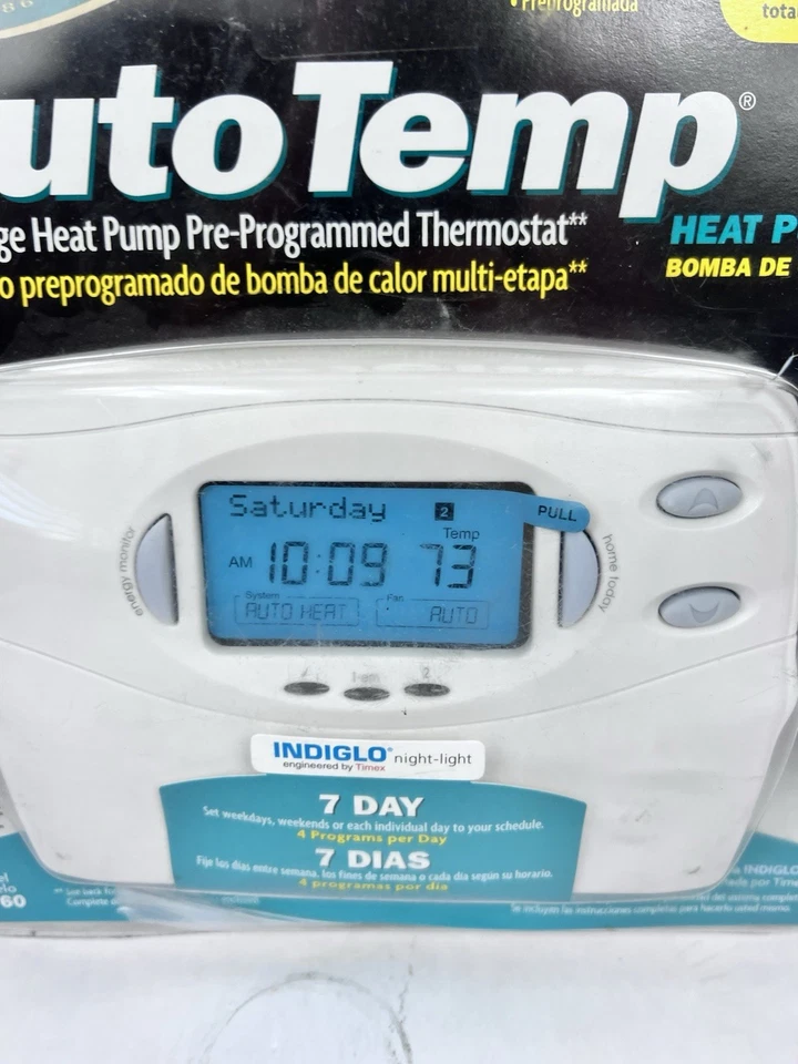 Hunter Auto Temp Pre-Programmed Thermostat 44760 Multi Stage Heat Pump - Image 3 of 4